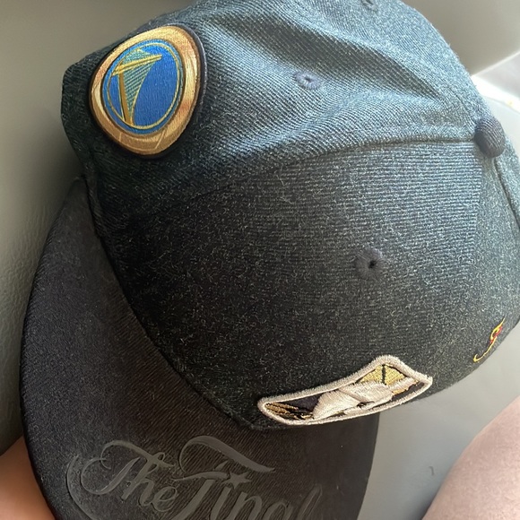 New Era NBA warriors The Finals 9Fifty 2017 Adjustable Snapback Hat Black - Picture 3 of 11